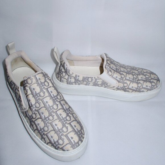 DIOR Solar Slip-On Sneaker 'Dior Oblique - Grey Stone' (IT/EU 39, US 9) - Picture 2 of 16